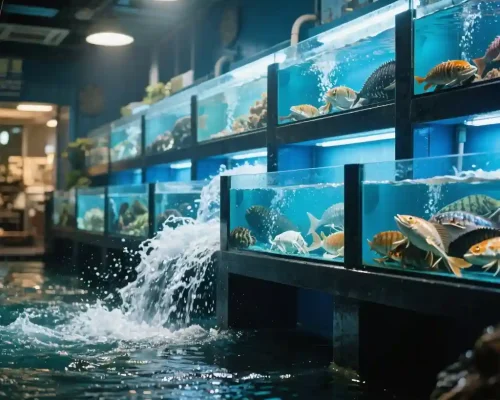 海鲜池水流速度